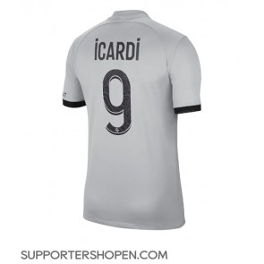 Paris Saint-Germain Mauro Icardi #9 Borta Matchtröja 2022-23 Kortärmad